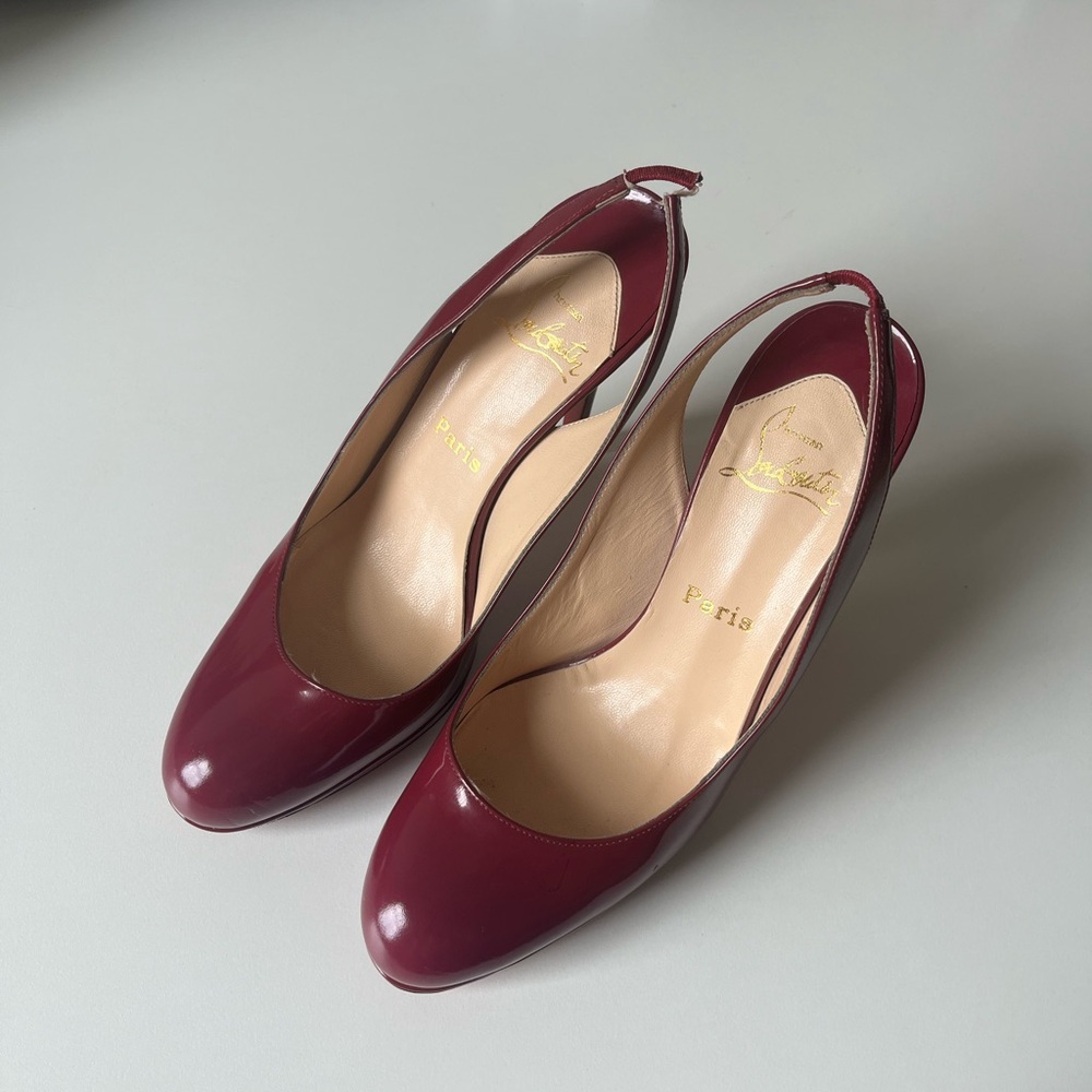 Christian Louboutin Horatio Slingback Patent Leather Size 8.5